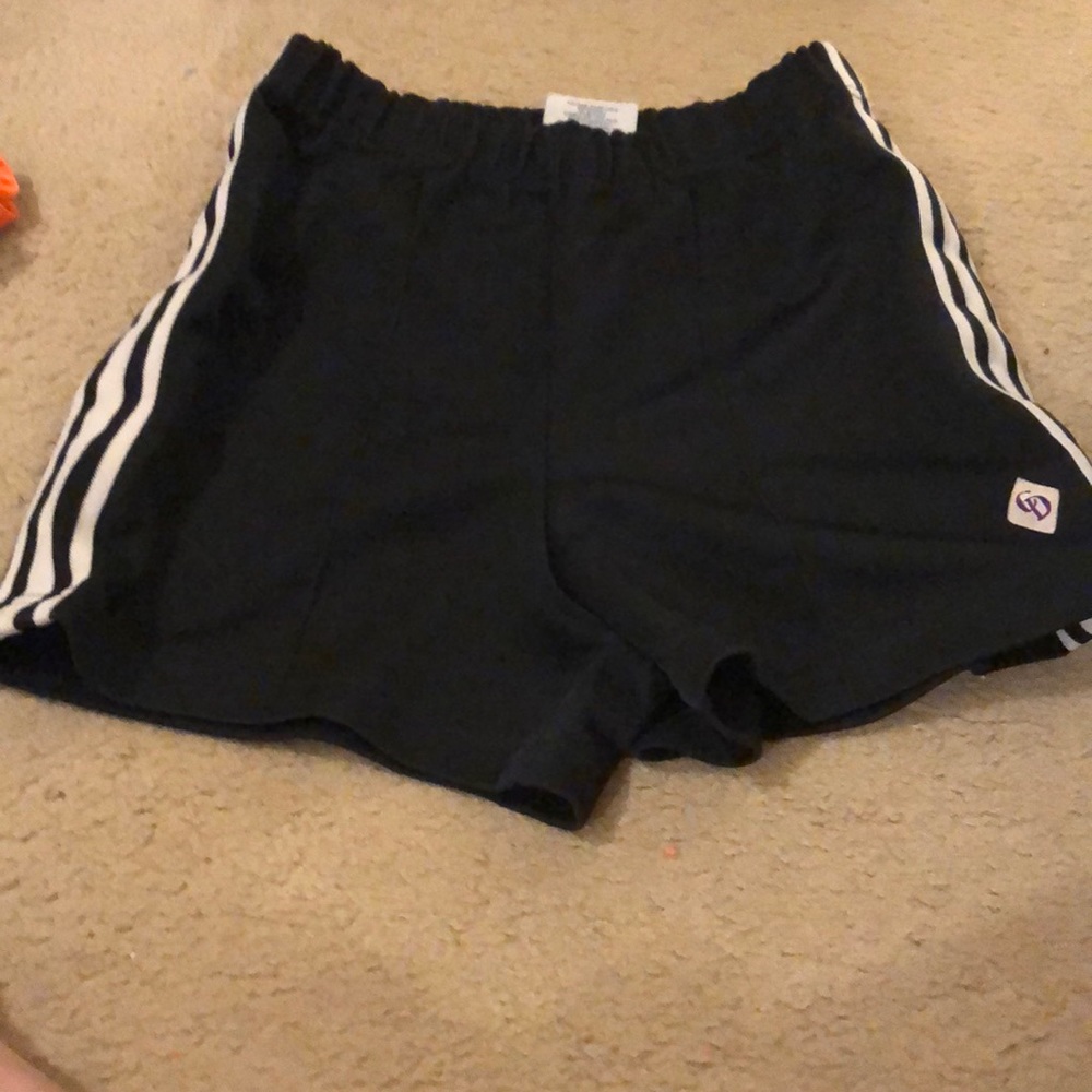 Black running shorts